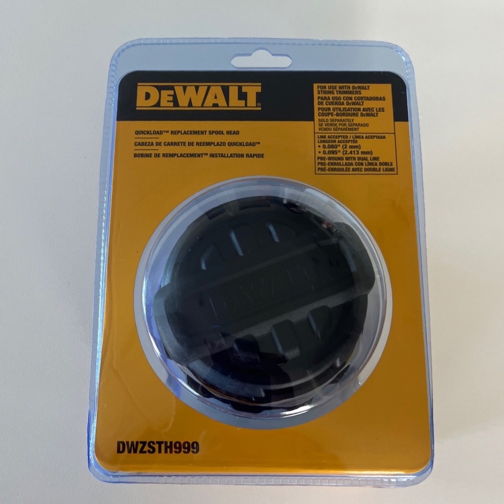 DEWALT DWZSTH999 QuickLoad Replacement Spool Head for String Trimmers Black NEW - Picture 6 of 6